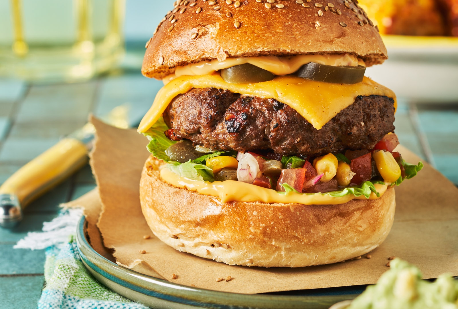 Recept mexican burger